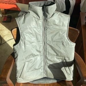 Vintage Metallic Puffer Vest